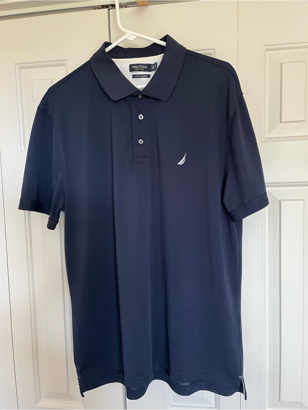 Nautica Men’s Dark Navy Polo with White Sail Logo